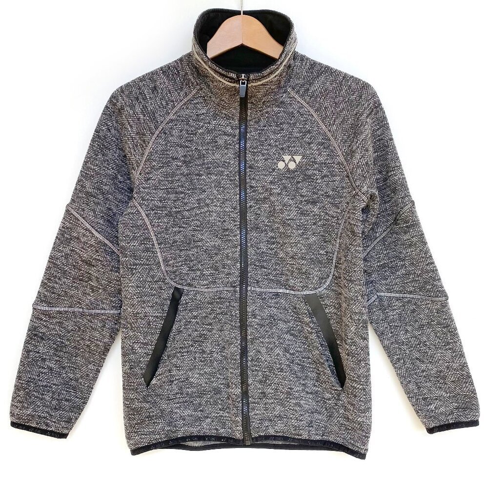 Yonex Heather Gray Fleece Lined Tennis Jacket S